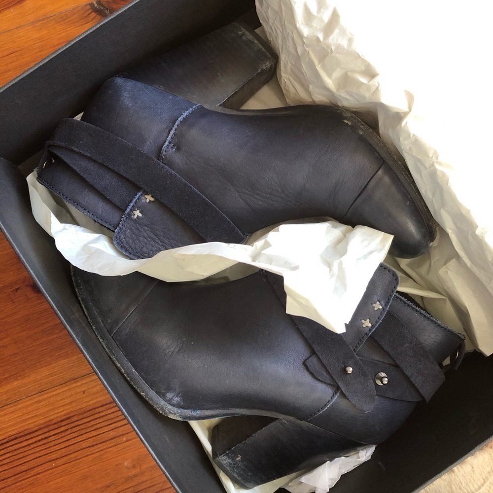 Rag And Bone Harrow Blue Booties - image 5